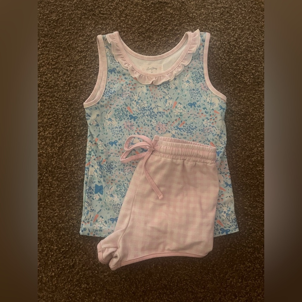 SweetHoney Blue and Pink Kids Matching Set
